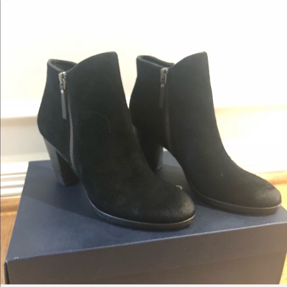 NIB Cole Haan Black Suede Hayes Bootie